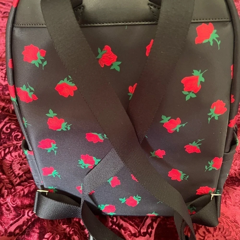 Kate Spade Black Chelsea Rose Backpack
